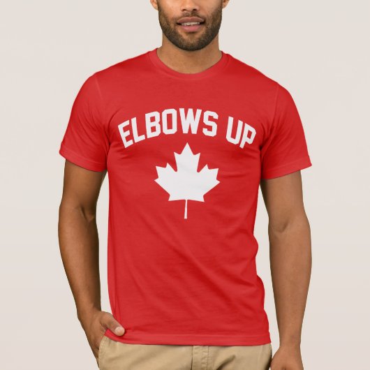 Elbows Up Canada - trotse Canadees T-shirt (Voorkant)