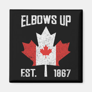 Elbows Up Canada True North Sterk Trots Canadees Magneet