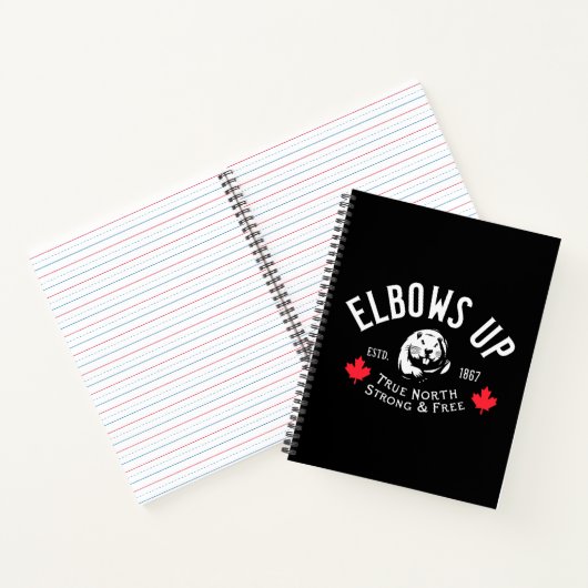 Elbows Up! Notebook Notitieboek (Binnen)