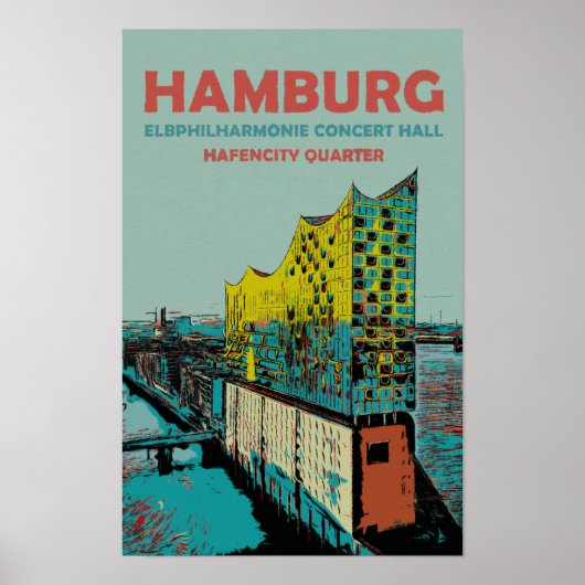 Elbphilharmonie Concert Hall Iconic Hamburg Poster (Voorkant)
