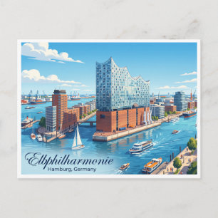 Elbphilharmonie Hamburg Duitsland Briefkaart