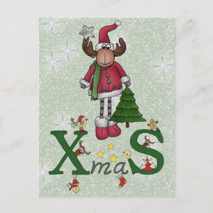 Elch mit Baum Briefkaart