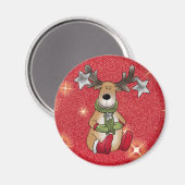 Elch mit Stern Magneet (Voorkant / Achterkant)