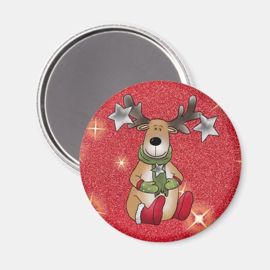 Elch mit Stern Magneet (Voorkant / Achterkant)