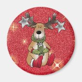 Elch mit Stern Magneet (Voorkant)