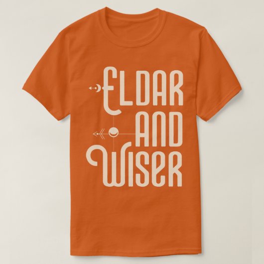Eldar en Wiser Funny Wargaming T-shirt (Design voorkant)