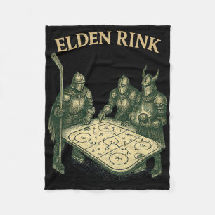 Elden Rink Grappige Hockey Ridder Parodie Fantasy Fleece Deken