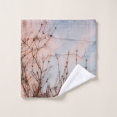 Elder Branches Silhouette Bad Handdoek (Wasdoekje)