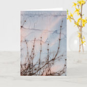 Elder Branches Silhouette Kaart (Gele Bloem)
