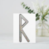 Elder Futhark Rune Rad Briefkaart (Staand voorkant)