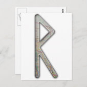 Elder Futhark Rune Rad Briefkaart (Voorkant / Achterkant)