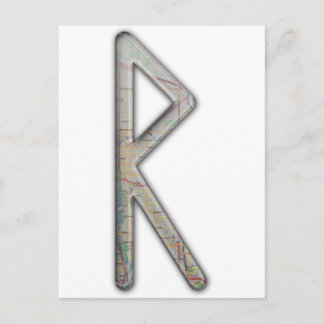 Elder Futhark Rune Rad Briefkaart