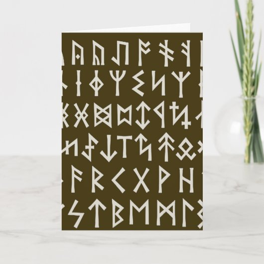 Elder Futhark Runes Kaart (Voorkant)