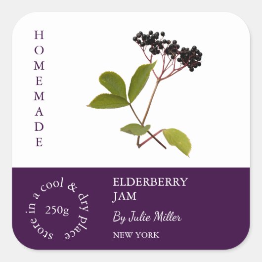 Elderberry Small Business Label (Voorkant)