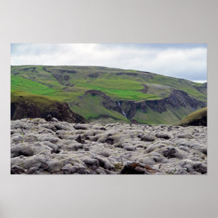 Eldhraun Lava Veld - Zuid-IJsland Poster