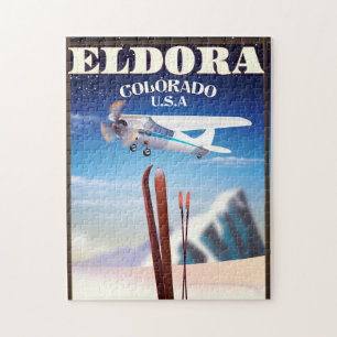 Eldora Colorado reisposter. Legpuzzel
