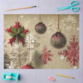 Ele kerstontwerpserie #4 Weefselpapier Tissuepapier (Craft)