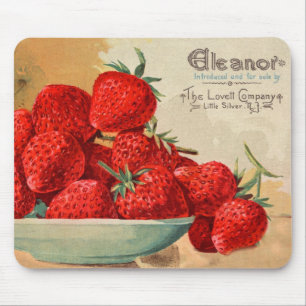 Eleanor Aardbei Seed Packet Mousepad Muismat
