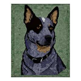 Eleanor de Blauwe Heeler Perfect Poster
