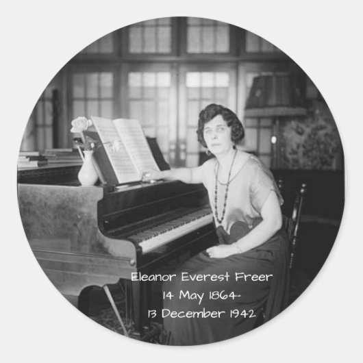 Eleanor Everest Freer Ronde Sticker (Voorkant)