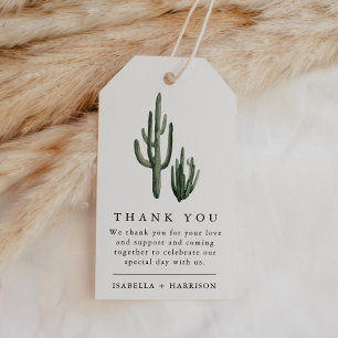 Eleanor - Minimale Bohemische Cactus Desert Label Cadeaulabel