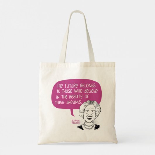 Eleanor Roosevelt canvas tas (Achterkant)