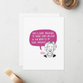 Eleanor Roosevelt cartes pour notes plats et envel (Devant/Arrière en situation)