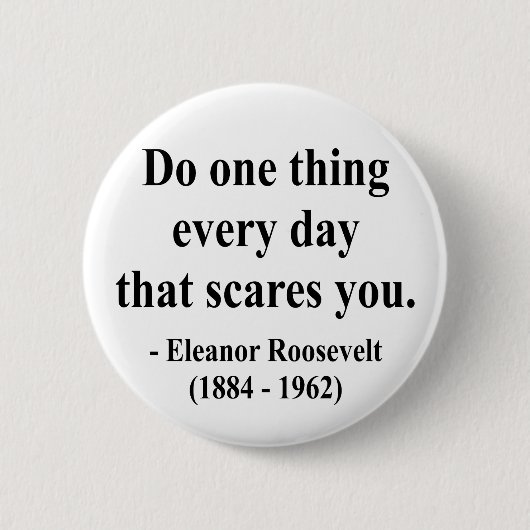 Eleanor Roosevelt Citaat 2a Ronde Button 5,7 Cm (Voorkant)