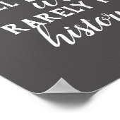 Eleanor Roosevelt citeert poster over vrouwen (Hoek)