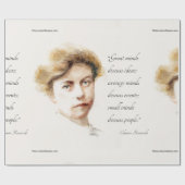 Eleanor Roosevelt & Great Minds Quote Cadeaupapier (Vlak)