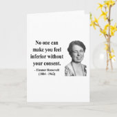 Eleanor Roosevelt Quote 1b Kaart (Gele Bloem)