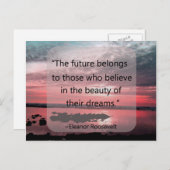 Eleanor Roosevelt Quote Briefkaart (Voorkant / Achterkant)