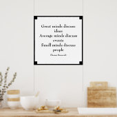 Eleanor Roosevelt Quote | Grote Meren Poster (Keuken)