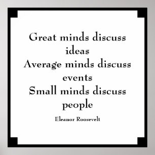 Eleanor Roosevelt Quote Grote Meren Poster