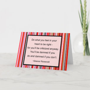 Eleanor Roosevelt Quote Kaart
