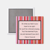 Eleanor Roosevelt Quote Magnet Magneet (Voorkant / Achterkant)