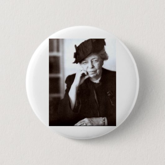Eleanor Roosevelt Ronde Button 5,7 Cm (Voorkant)