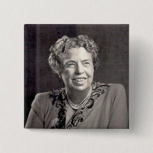 eleanor_roosevelt vierkante button 5,1 cm