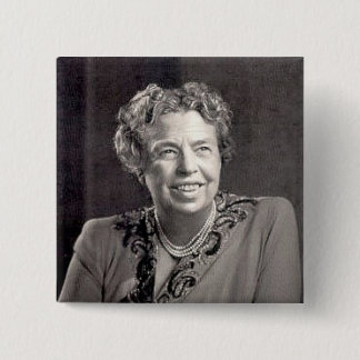 eleanor_roosevelt vierkante button 5,1 cm