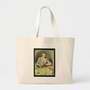 Eleanor Roosevelt White House portret Grote Tote Bag