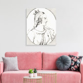 Eleanor van Aquitaine Canvas Afdruk (Insitu (Woonkamer))