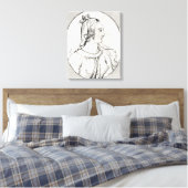 Eleanor van Aquitaine Canvas Afdruk (Insitu (Slaapkamer))