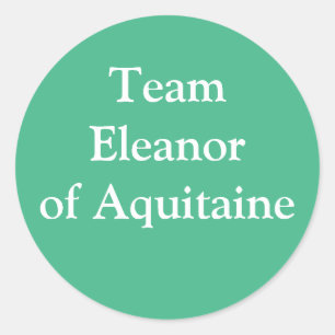 Eleanor van Aquitaine Queen of England Ronde Sticker