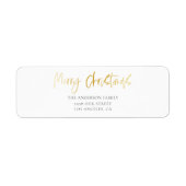 Eleant Christmas Gold en foto Etiket (Voorkant)