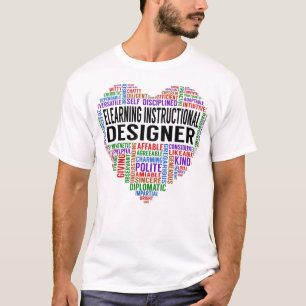 Elearning Instructional Designer Heart T-shirt