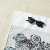 Eleauthera, Bahama's: Strandlaken (In situ)