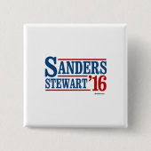 Elect Sanders Stewart 2016 Vierkante Button 5,1 Cm (Voorkant)