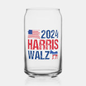 Élection démocrate d'âne de Harris Walz 2024 (Recto)