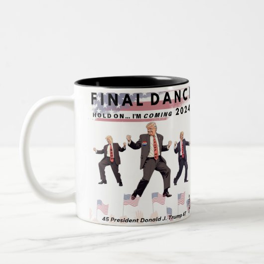 Élection Donald Trump Dance Finale Mug (Gauche)