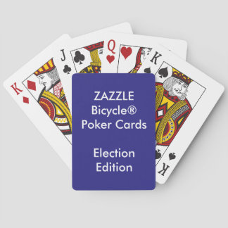 ÉLECTION faite sur commande de cartes de jeu de